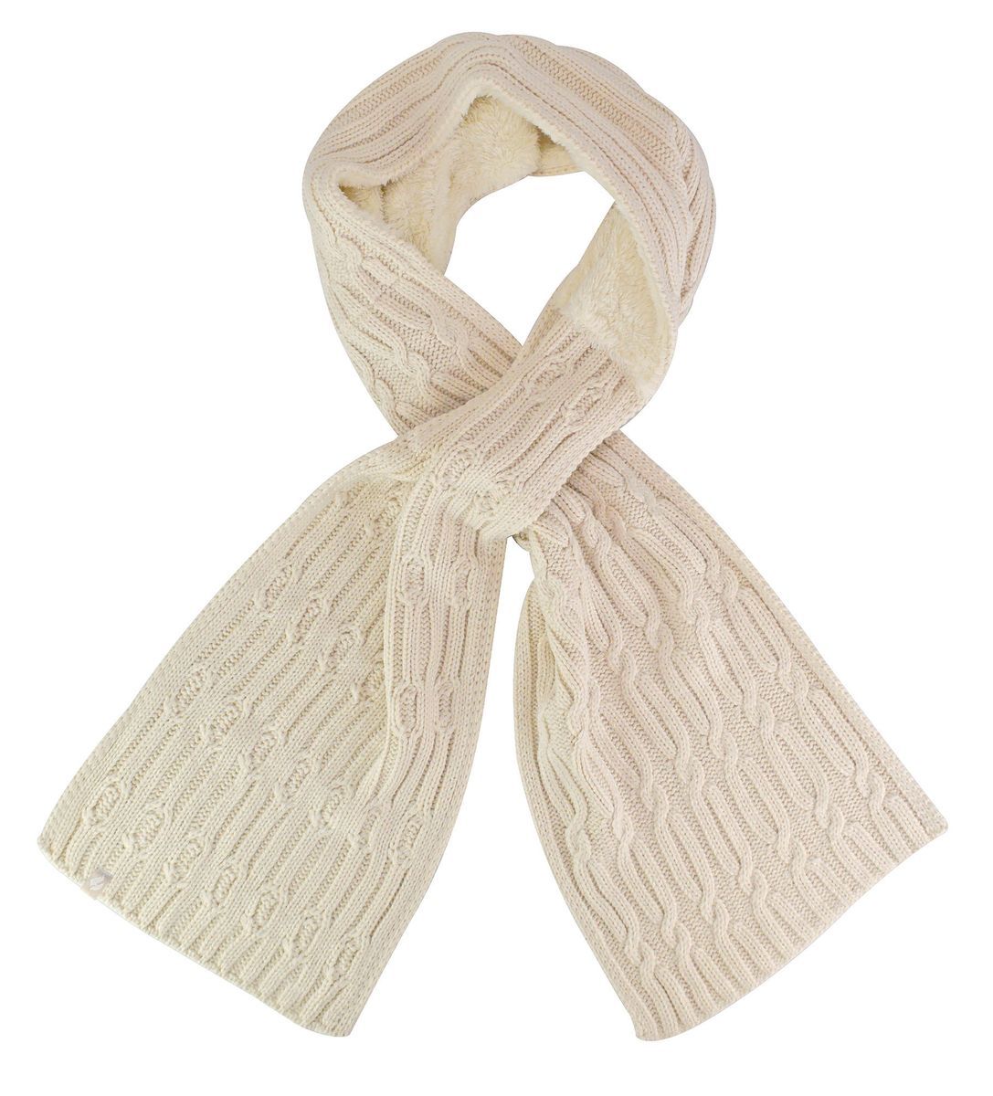 Strickschal mit Fleece-Futter