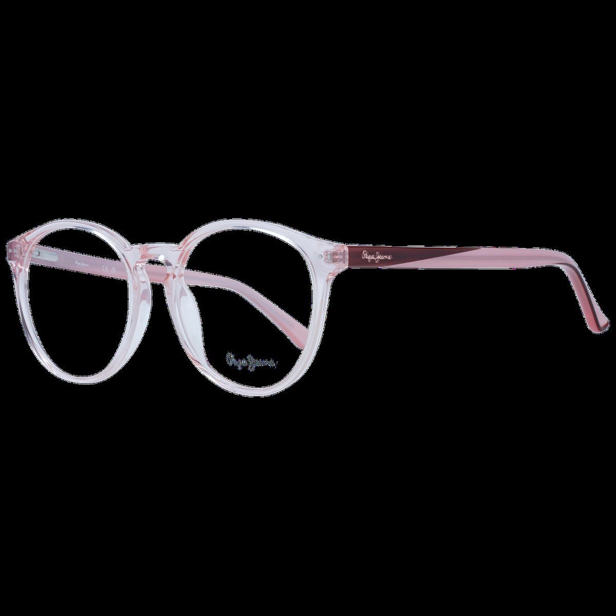 Moderne runde transparente Brille