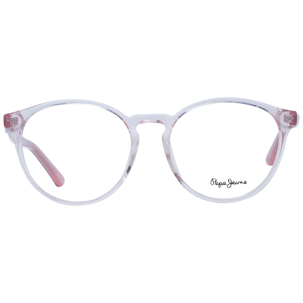 Moderne runde transparente Brille