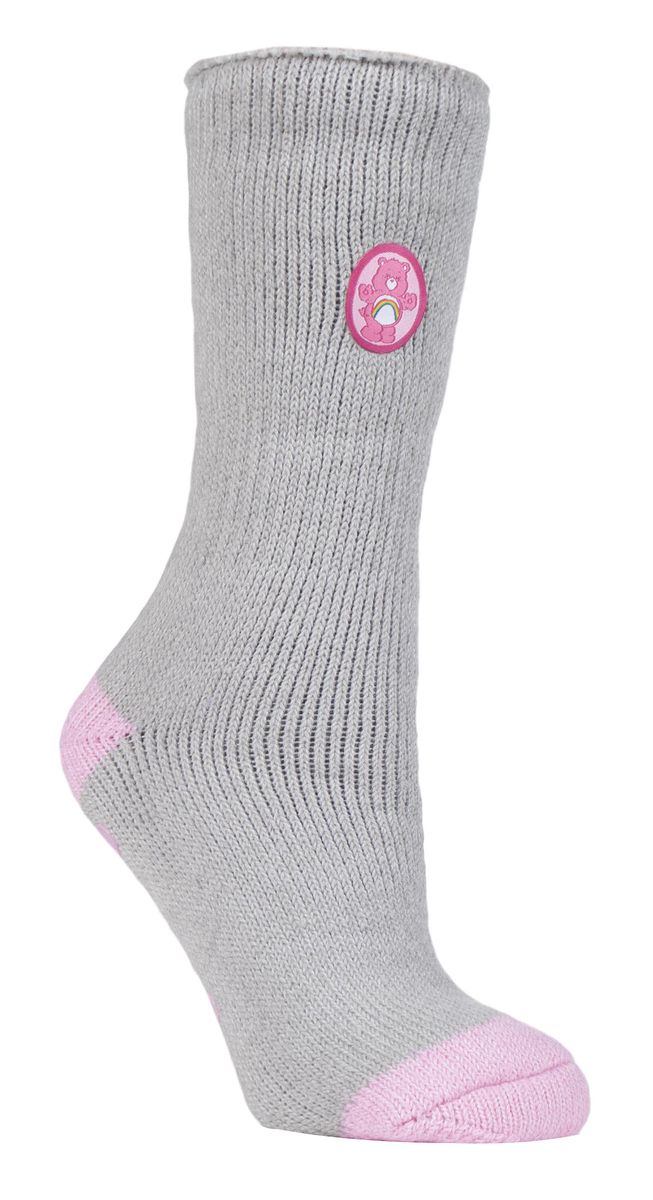 Thermo-Hausschuhsocken mit Glücksbärchi-Motiv