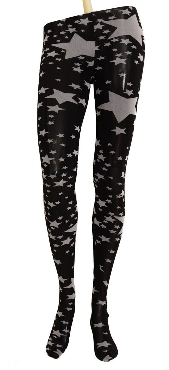 Mesh-Strumpfhose mit himmlischem Sternenmuster