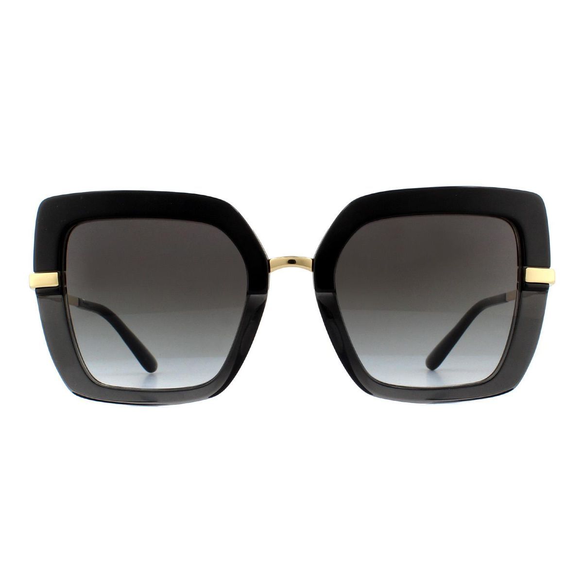 Glamouröse quadratische Sonnenbrille mit Farbverlauf