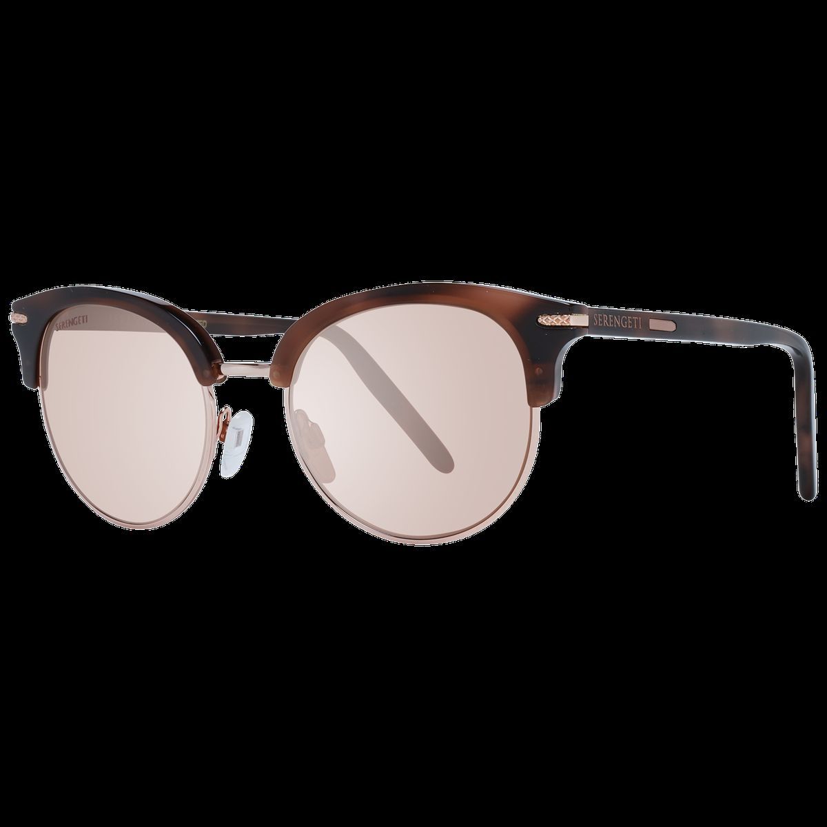 Elegante Runde Halbrand-Sonnenbrille