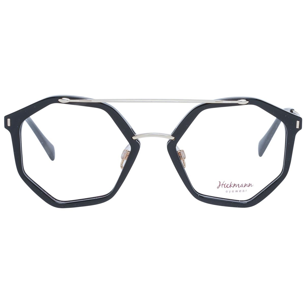 Geometrische Hexagonal-Brille mit Doppelsteg