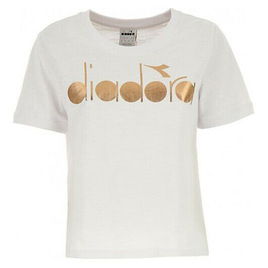 T-Shirt mit Metallic-Logo