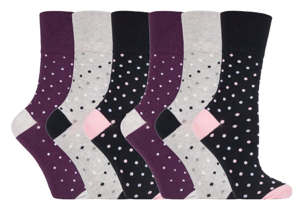 Komfortsocken mit Pünktchenmuster