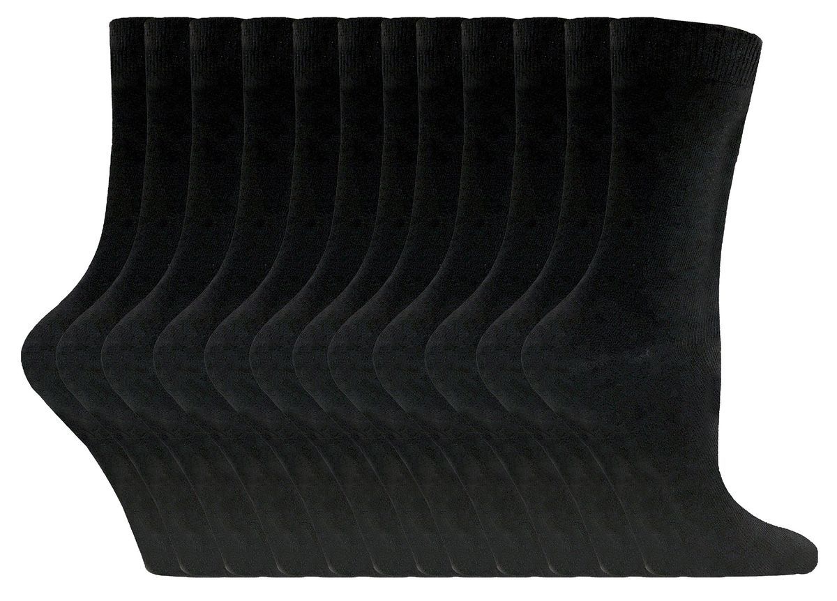 Einfache Socken mit hohem Baumwollanteil