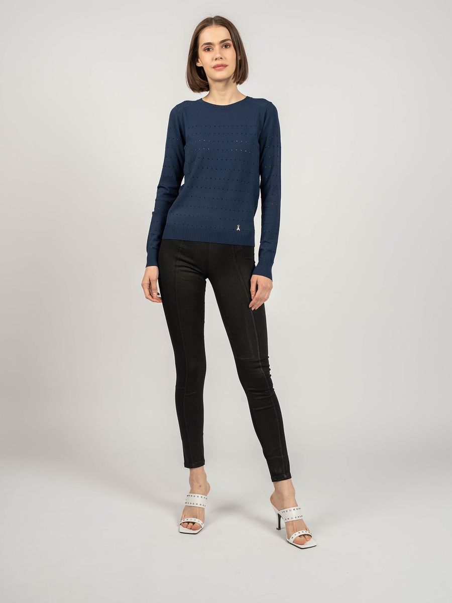 Hoch taillierte beschichtete Skinny-Leggings