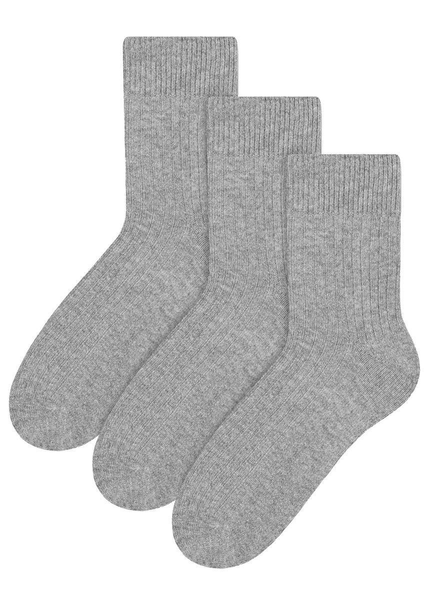 Gerippte Crew-Socken aus Wollmischung