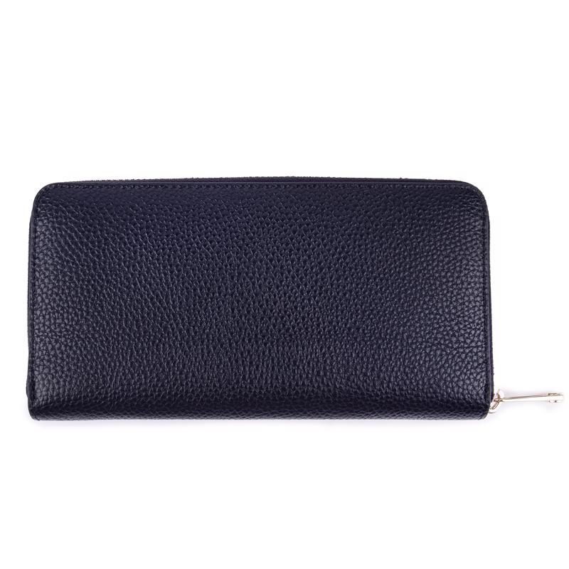 Elegante Monogramm-Geldbörse mit Kieselprägung