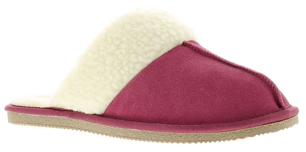 Gemütliche Wildleder-Mules mit Kunstfell