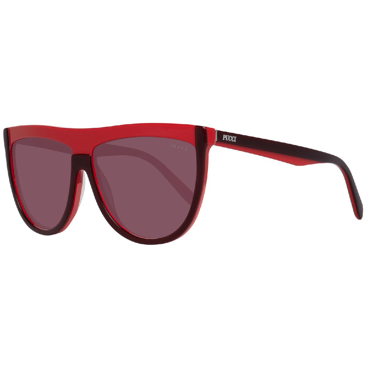 Oversize Shield-Sonnenbrille mit Flat-Top