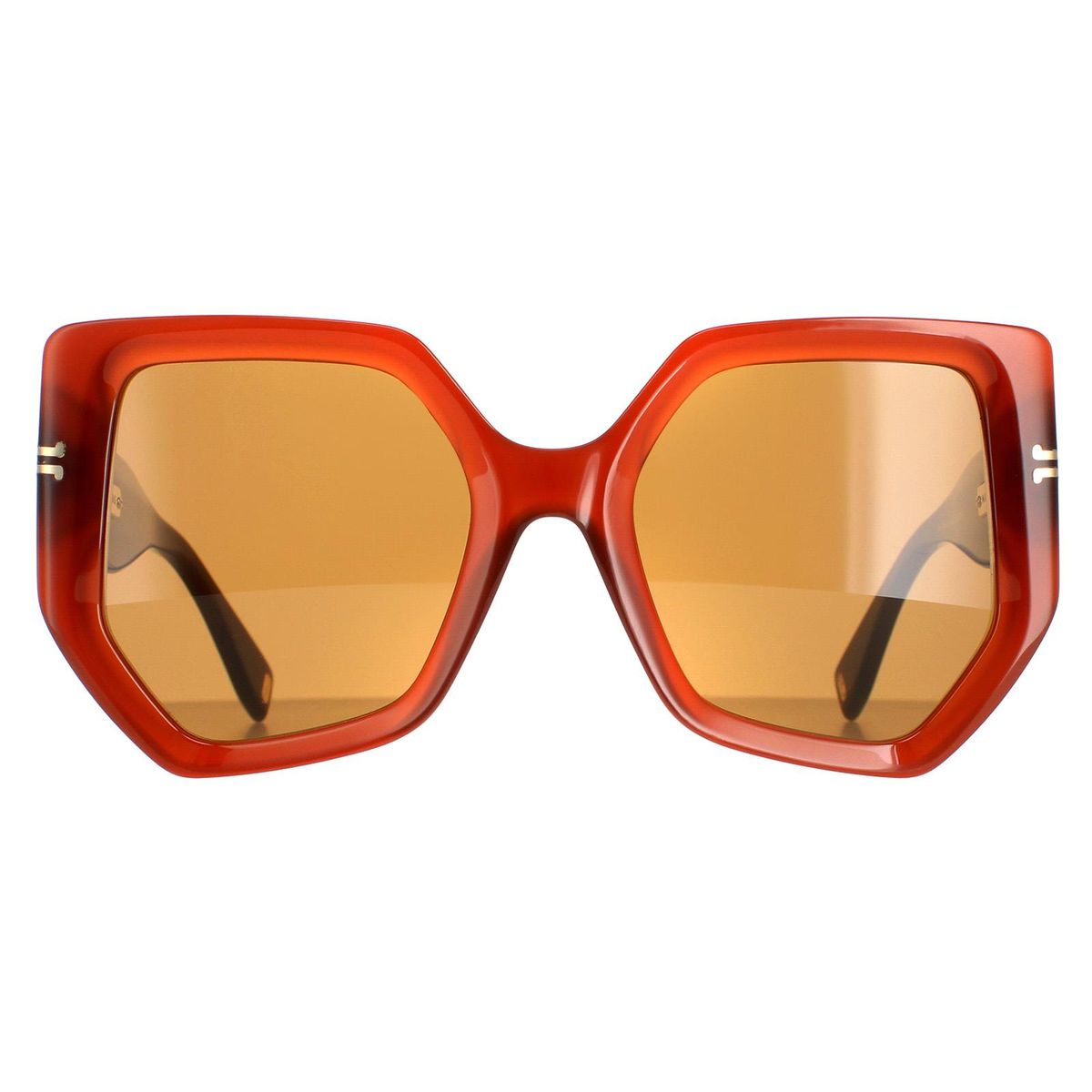 Markante Sechseckige Oversize-Sonnenbrille