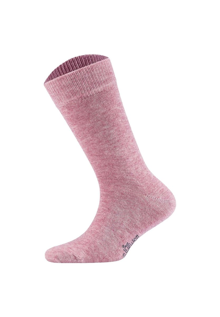 Weiche melierte Baumwoll-Crew-Socken