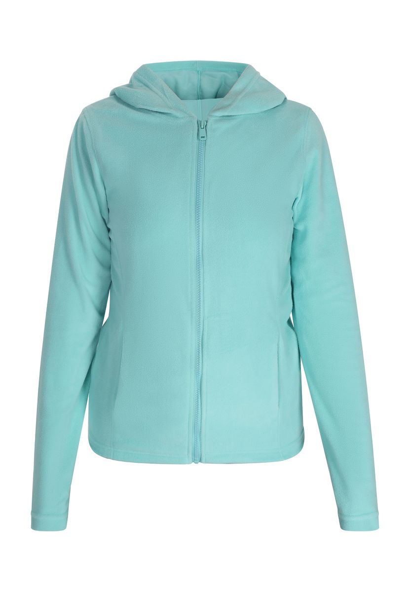 Kuschelige Fleecejacke mit Kapuze