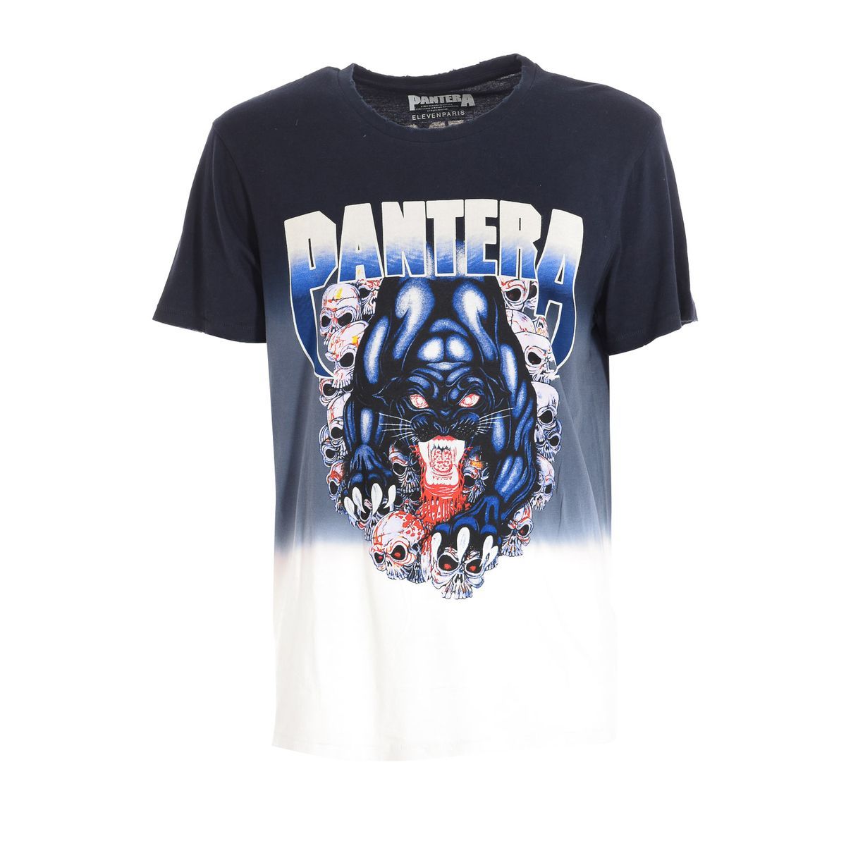 T-Shirt mit Panther-Grafik und Dip-Dye
