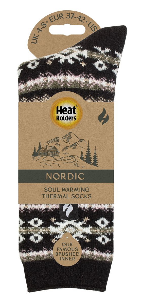 Thermosocken mit nordischem Muster