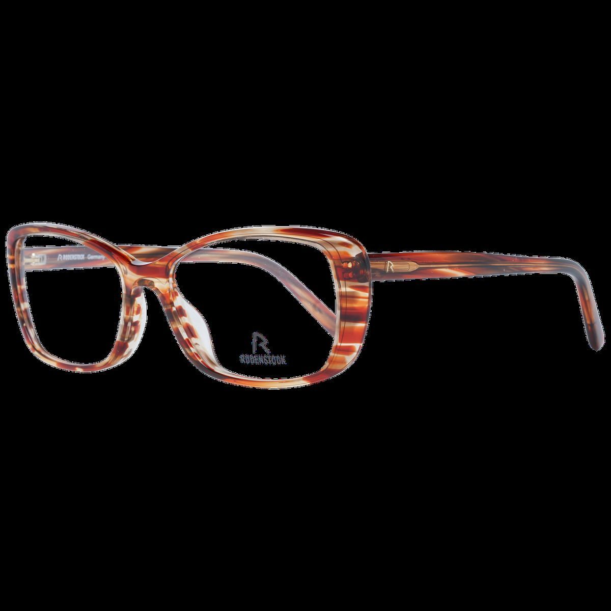 Elegante rechteckige Brillenfassung in Schildpatt-Optik