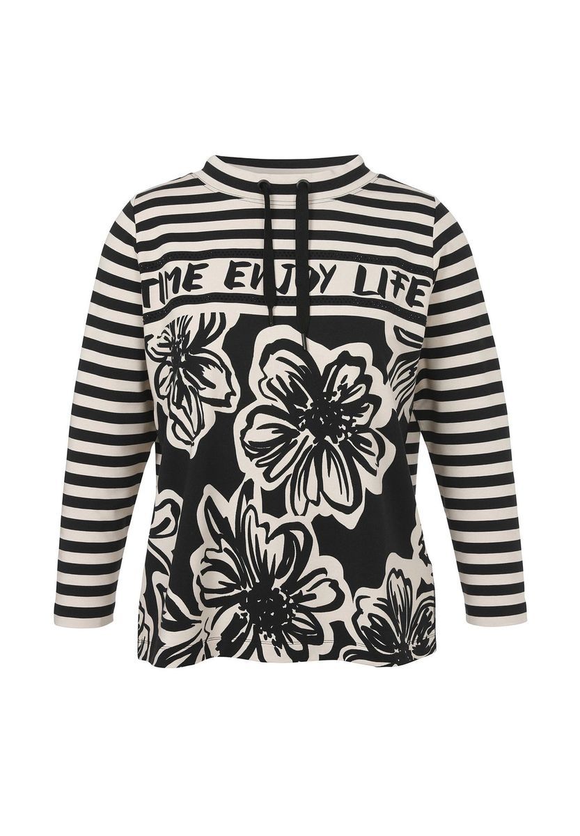 Grafisches Sweatshirt mit Mustermix