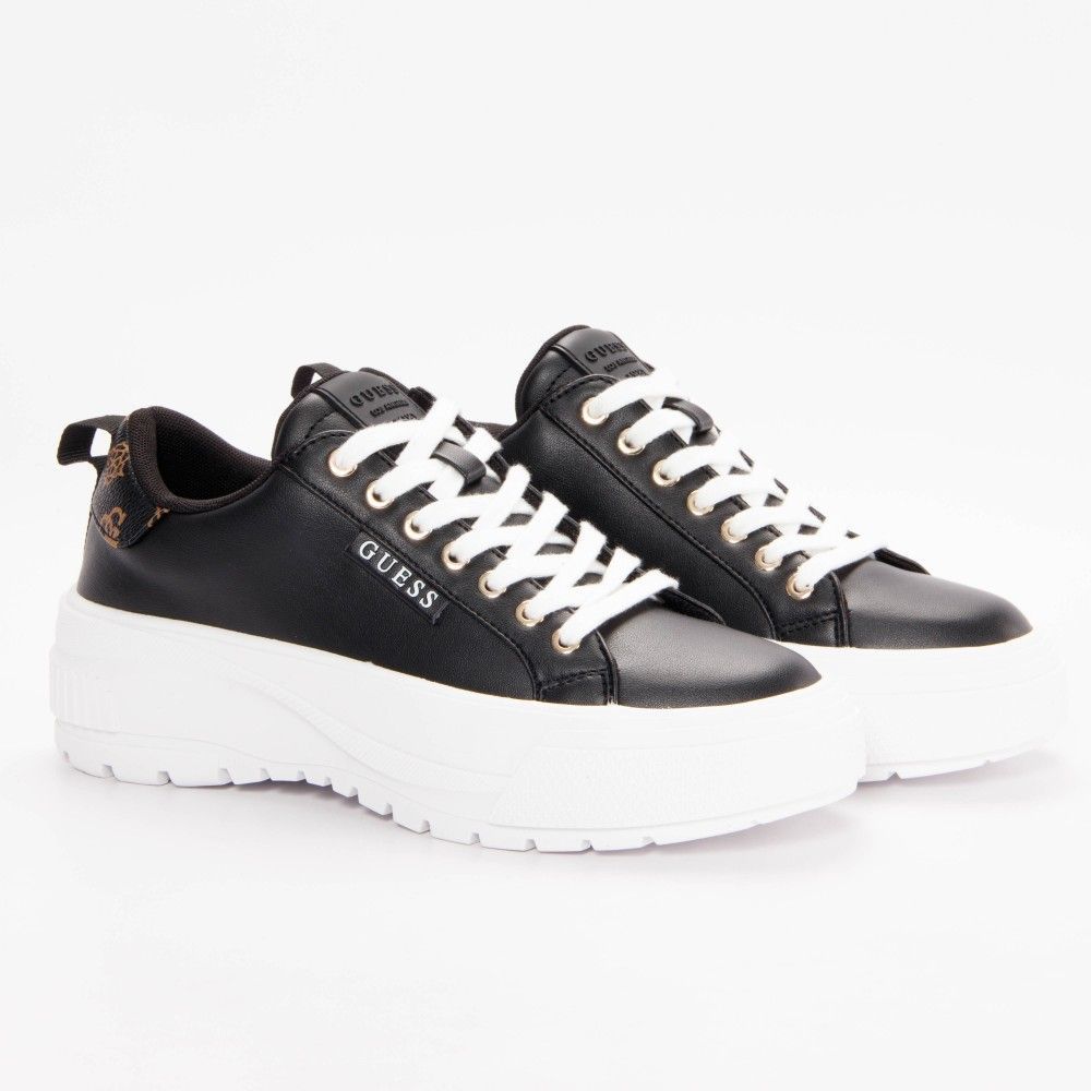 Platform-Sneaker mit Kontrastsohle