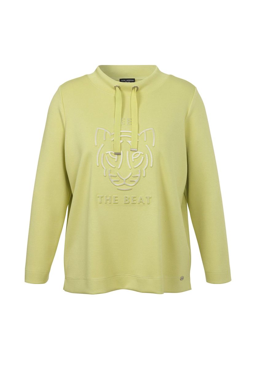 Sweatshirt mit Tigermotiv und Kordelzug