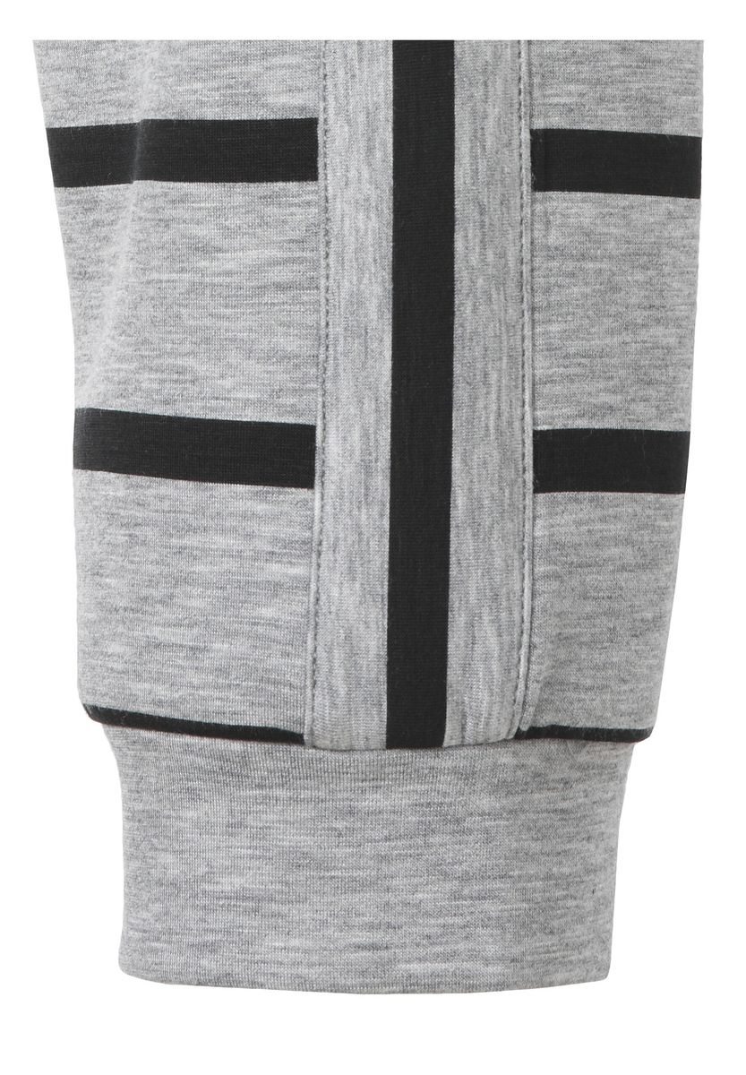 Gestreiftes Sweatshirt mit Strass-Motiven