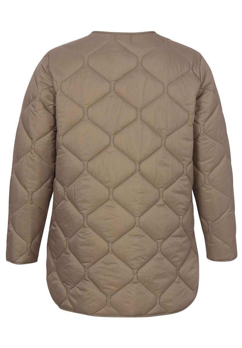 Gesteppte Übergangsjacke mit Knöpfen