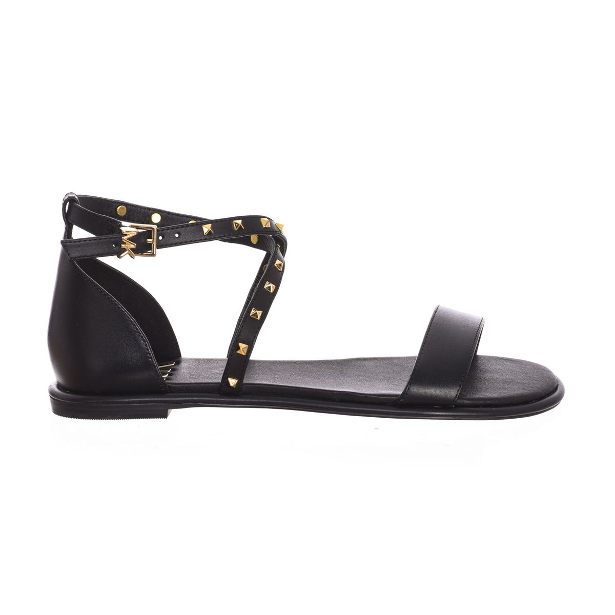 Riemchensandalen aus Leder mit Nieten