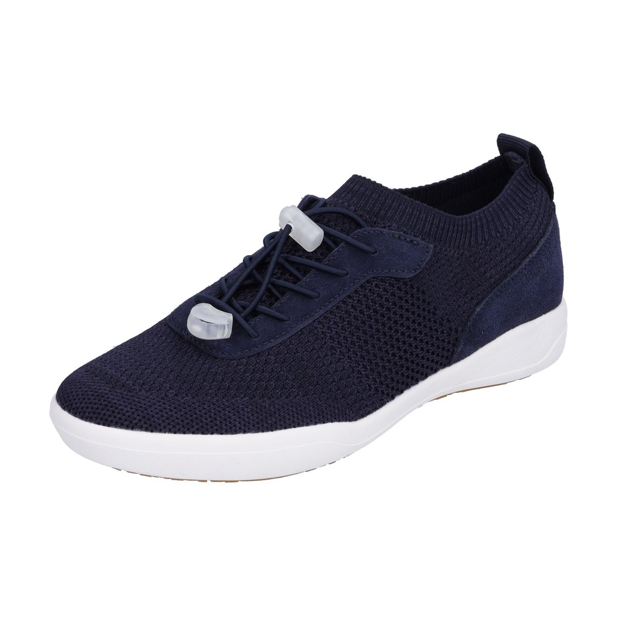 Leichte Sneaker aus Strick und Wildleder