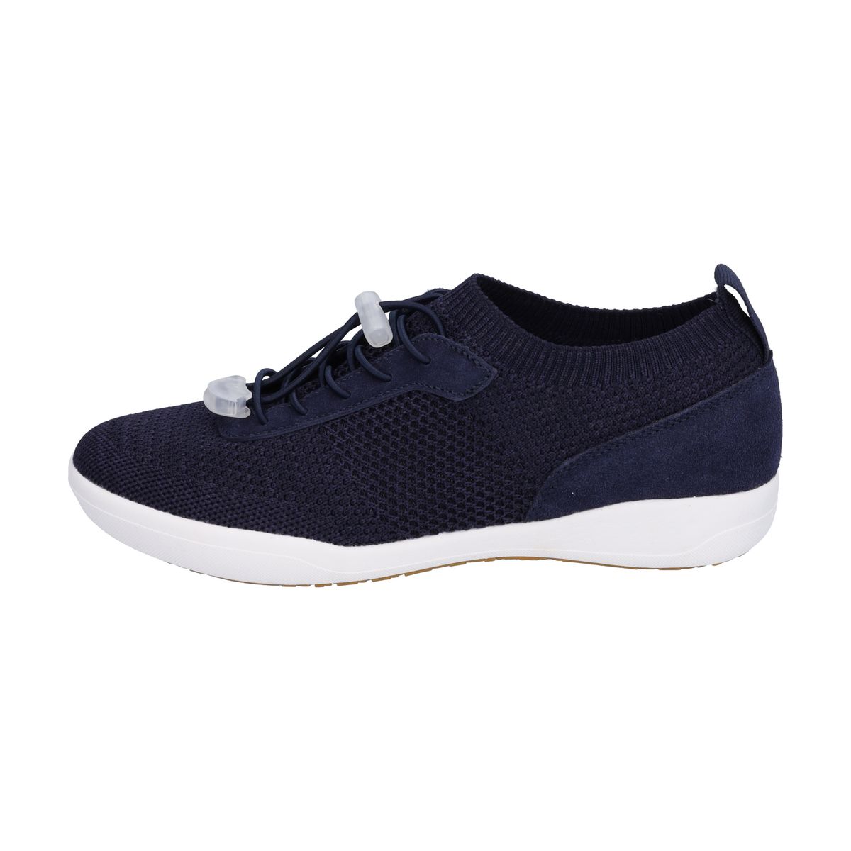 Leichte Sneaker aus Strick und Wildleder