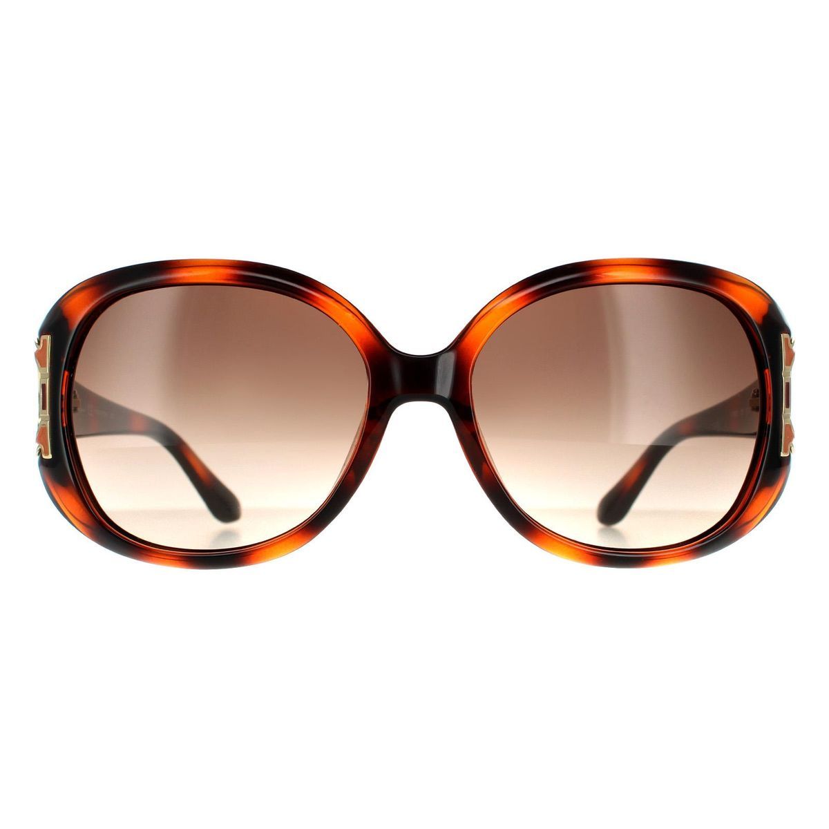 Elegante Oversized Sonnenbrille in Schildpatt-Optik