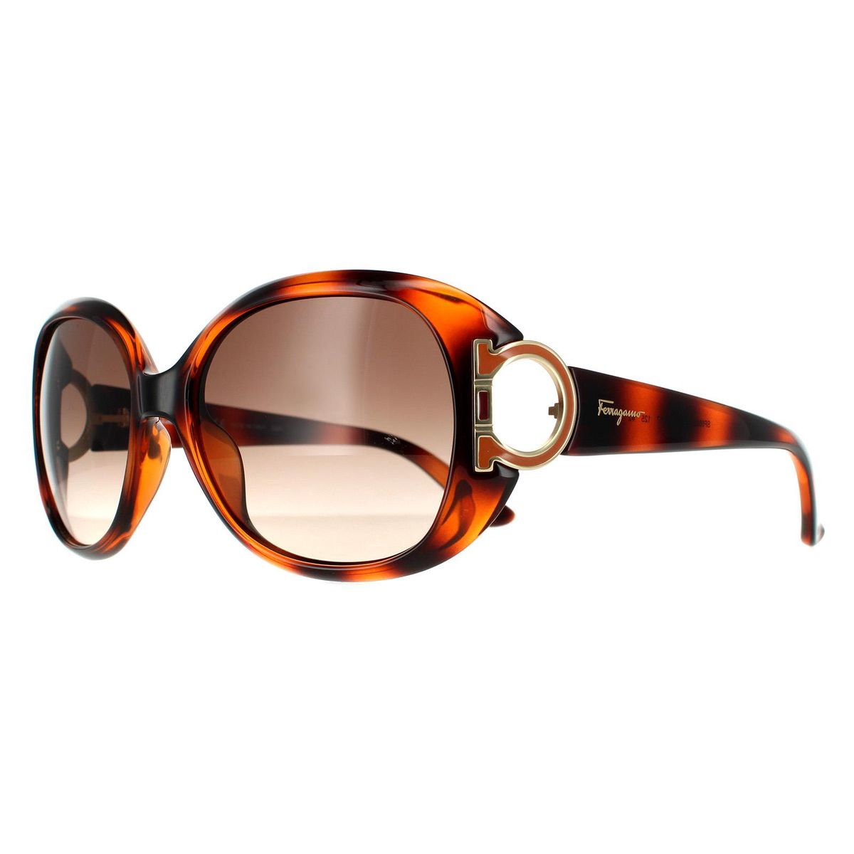 Elegante Oversized Sonnenbrille in Schildpatt-Optik