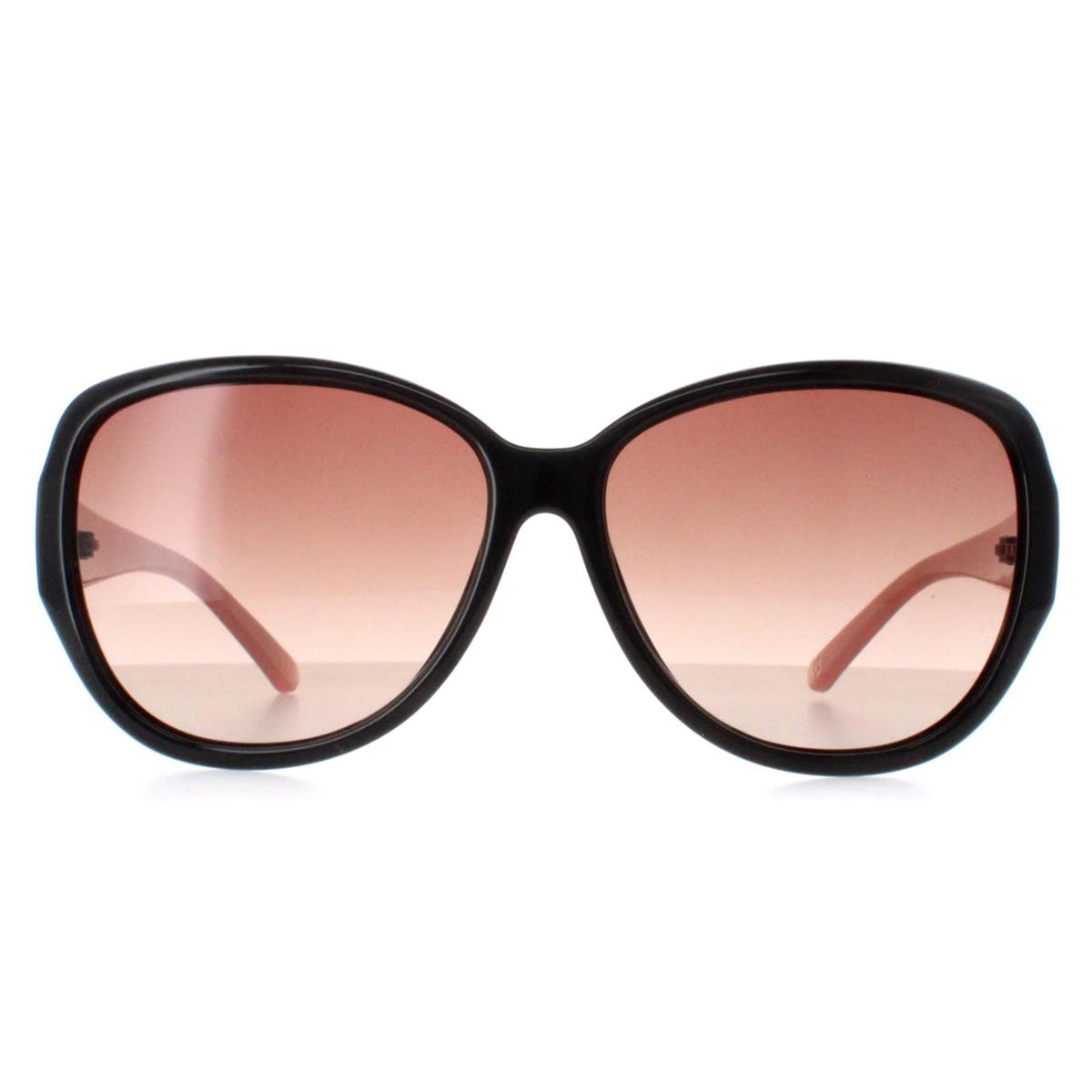 Übergroße ovale Sonnenbrille mit Blumenmuster