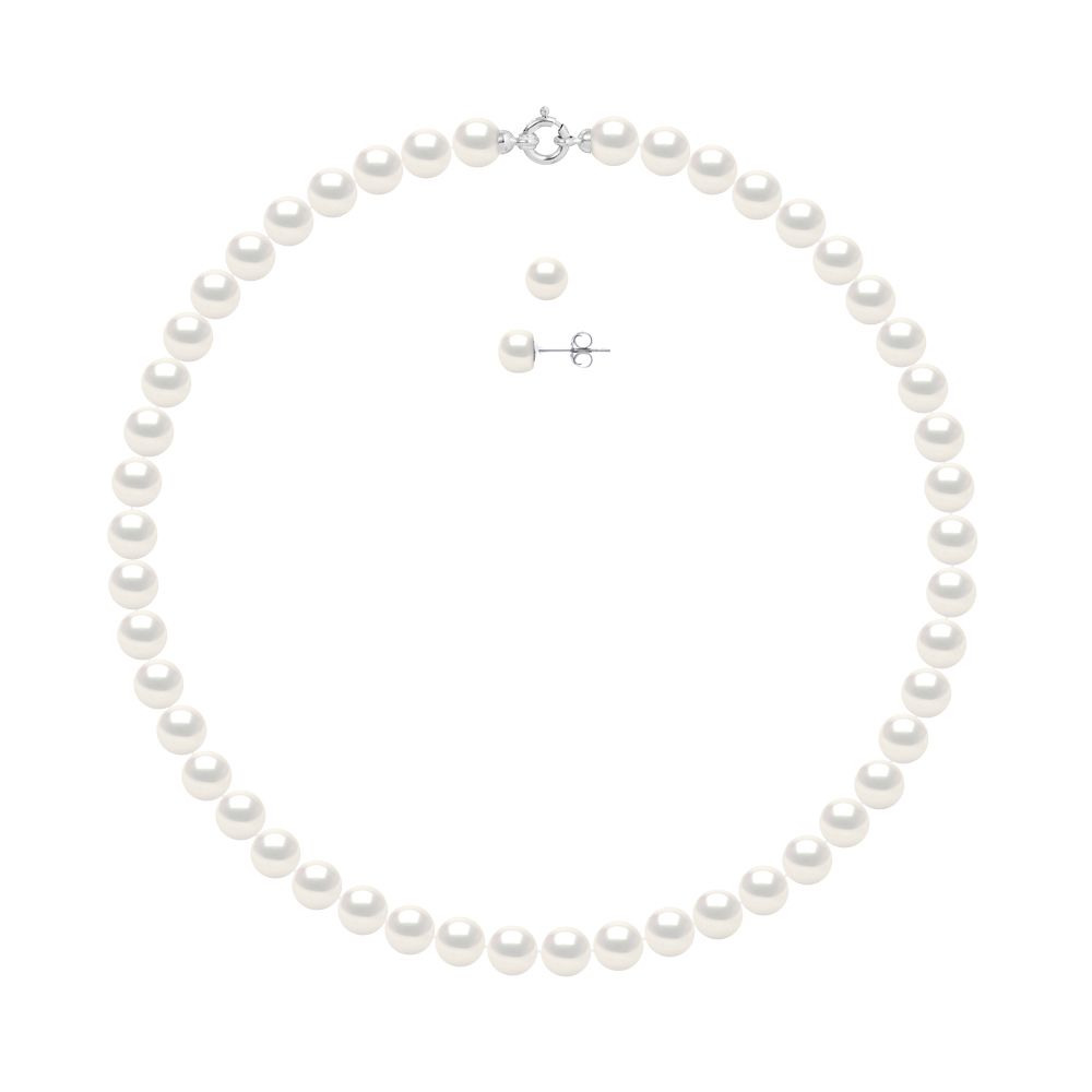 Elegantes Süßwasserperlen-Schmuckset