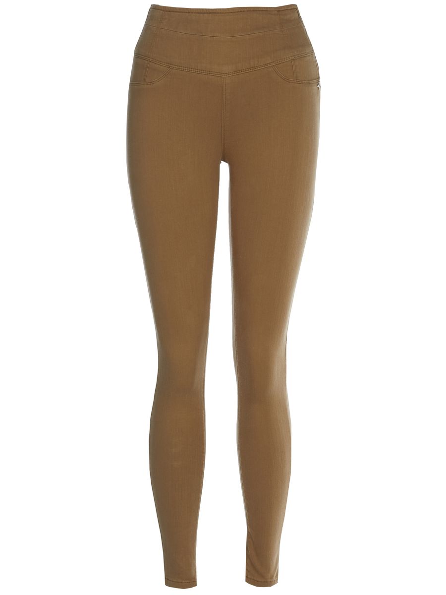 Eng anliegende Jeggings mit hohem Bund