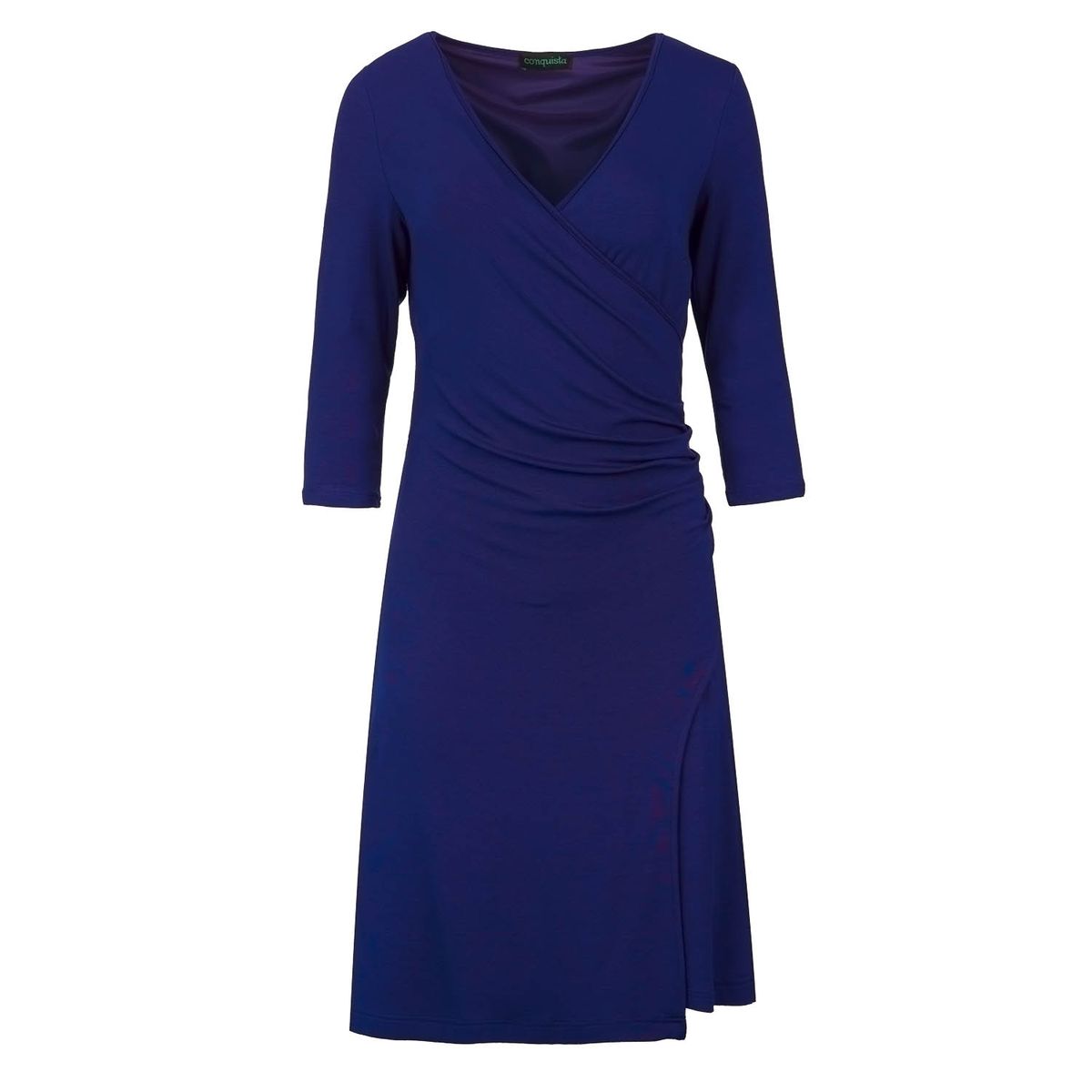 Raffiniertes Faux-Wickelkleid aus Jersey