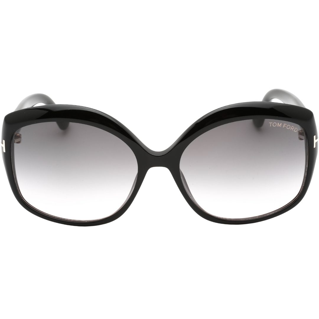 Übergroße Schmetterlings-Sonnenbrille mit Farbverlauf