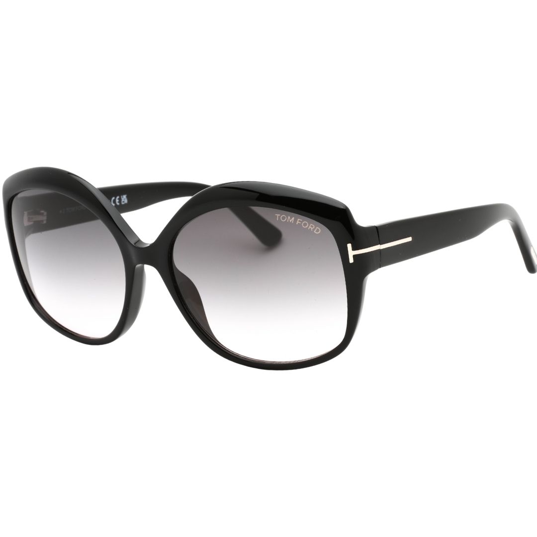 Übergroße Schmetterlings-Sonnenbrille mit Farbverlauf