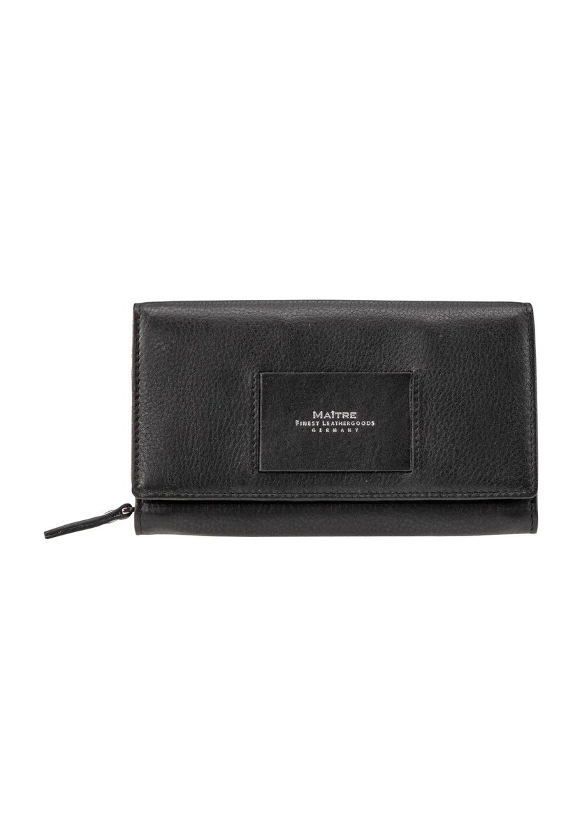 Elegante Leder-Langbörse mit Überschlag