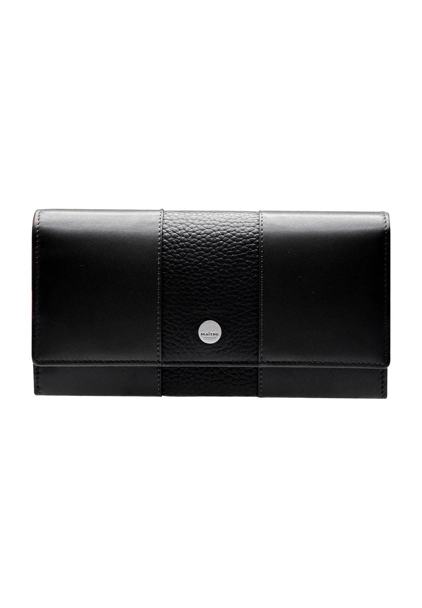 Elegante strukturierte Leder-Langbörse