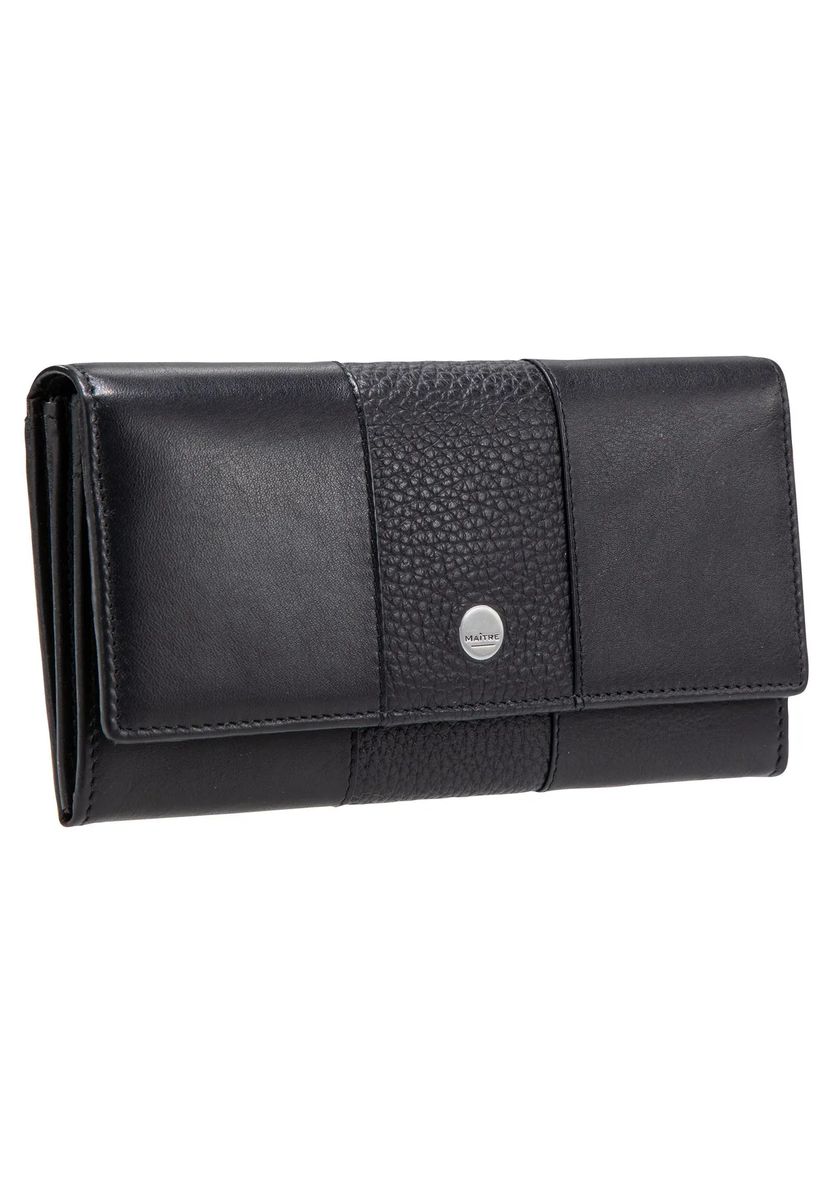 Elegante strukturierte Leder-Langbörse