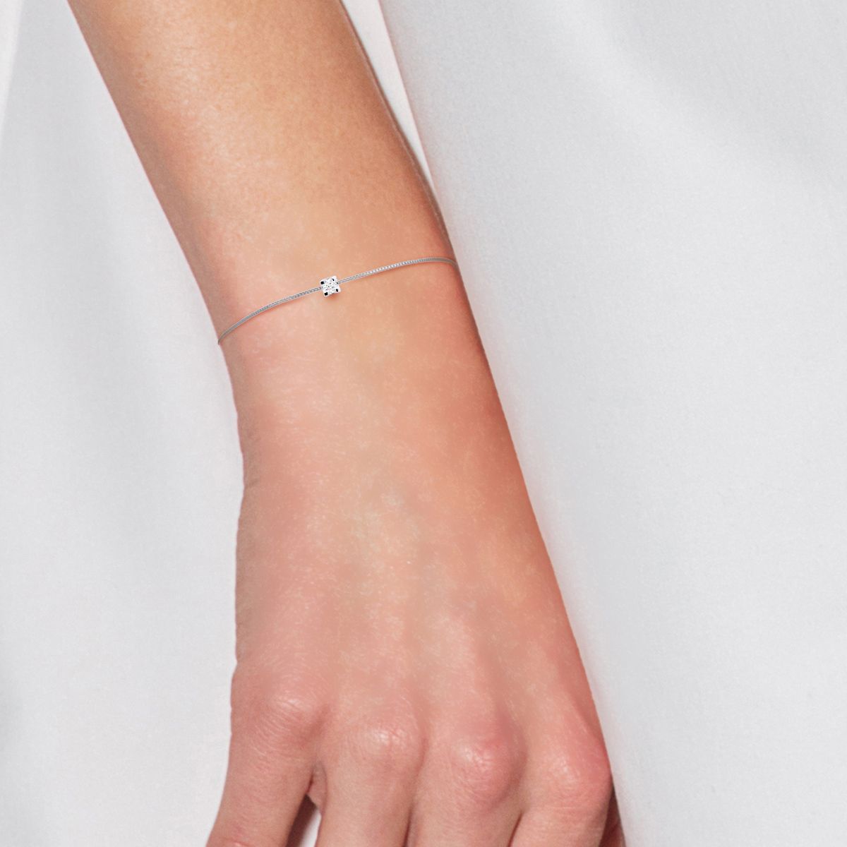 Venezianerketten-Armband mit Diamant