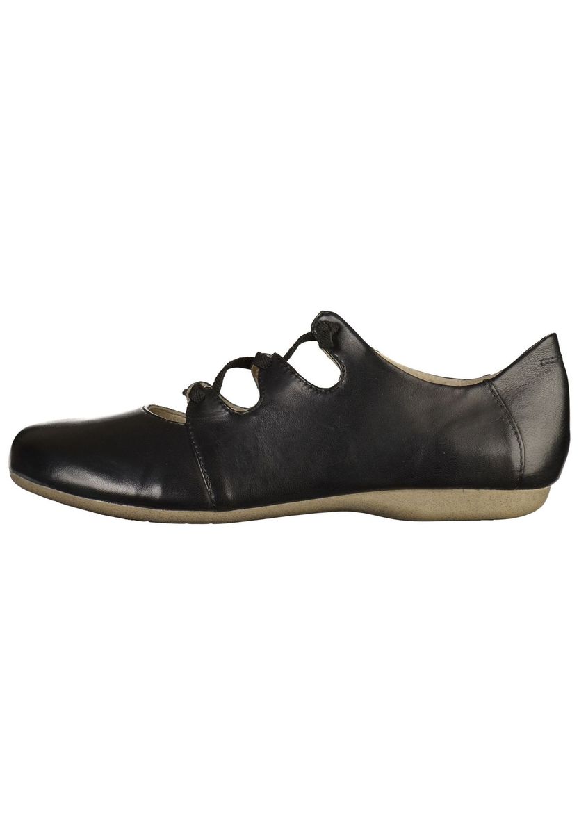 Elegante Leder-Ballerinas mit Schnürung