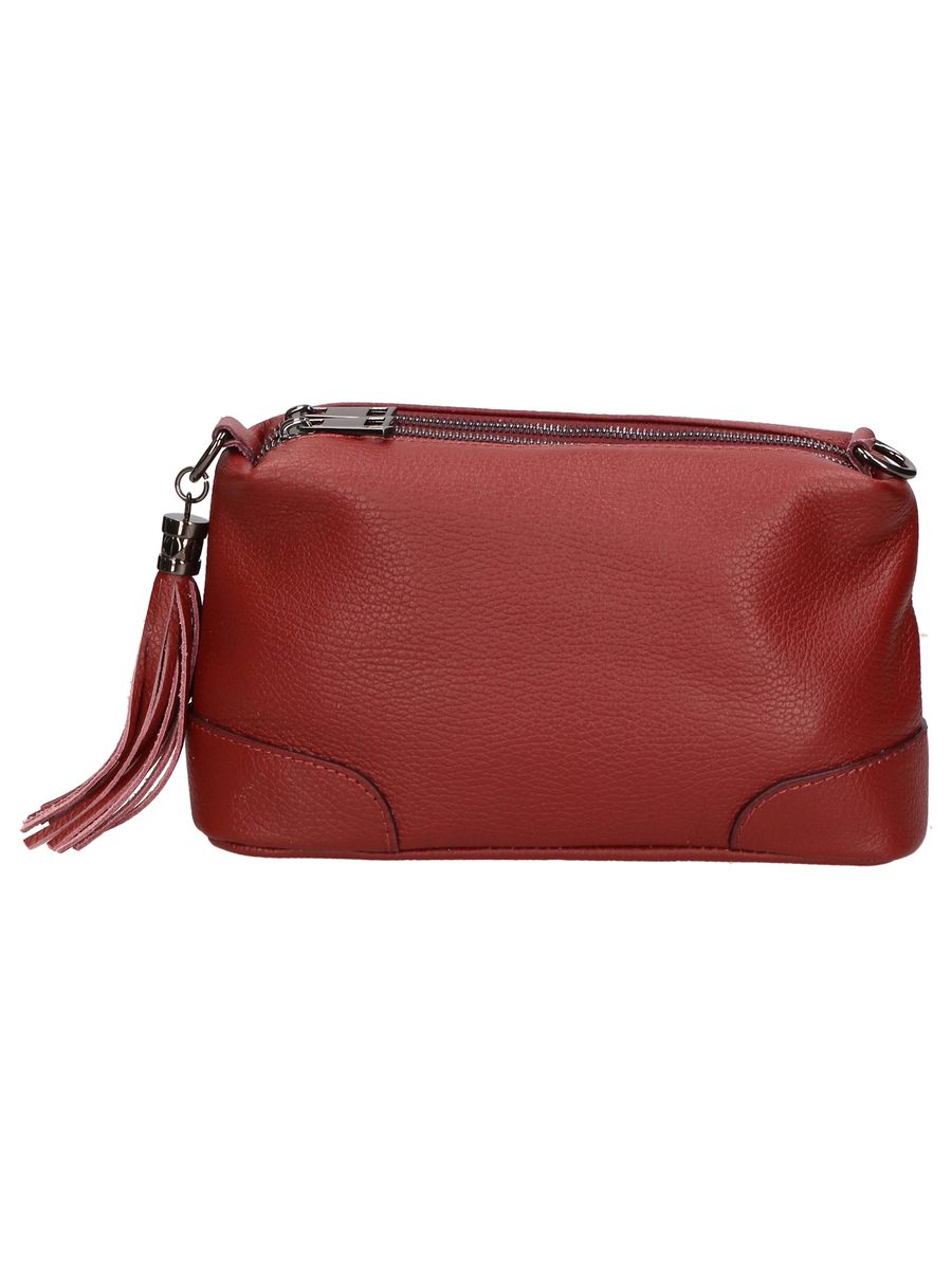 Kleine genarbte Leder-Pochette