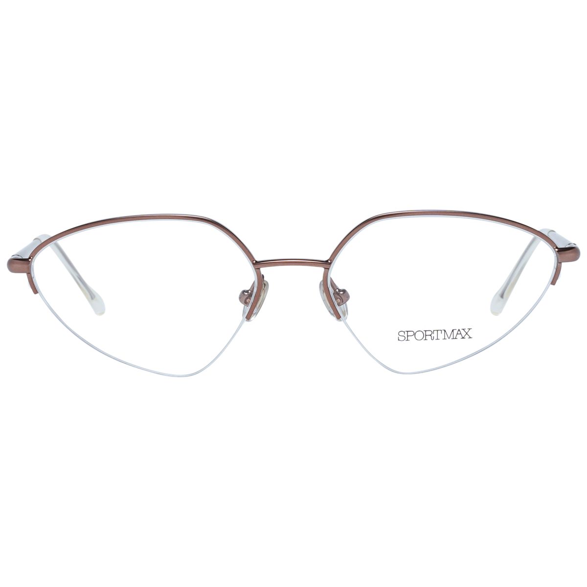 Elegante geometrische Halbrand-Brillenfassung