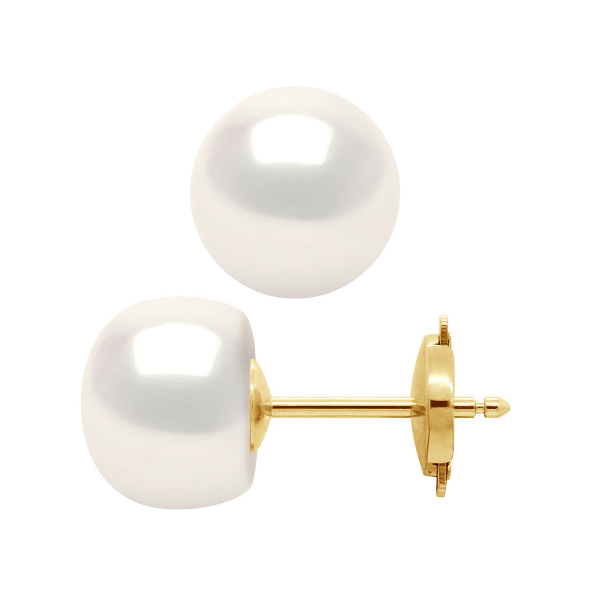 Elegante Süßwasserperlen-Ohrstecker