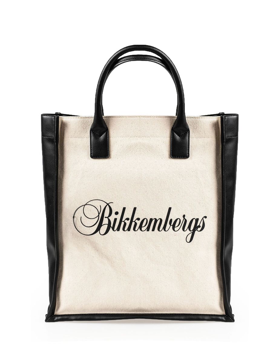 Canvas-Shopper mit Kontrastbesatz