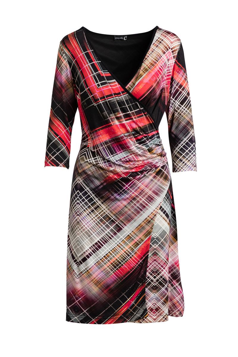Bedrucktes Midi-Wickelkleid