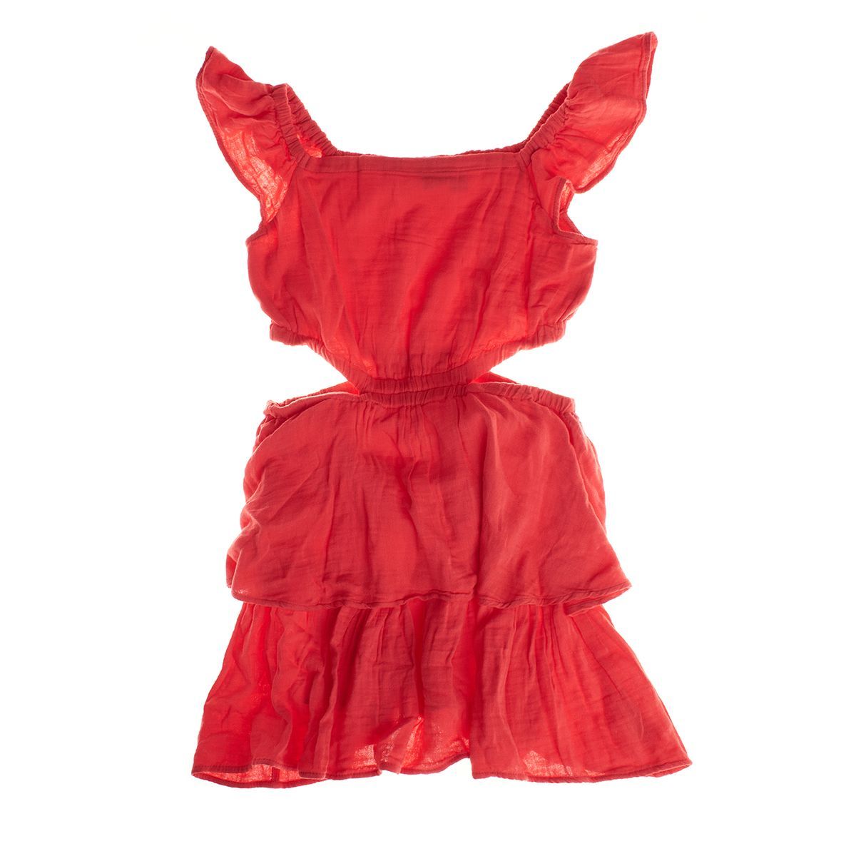Gestuftes Mini-Kleid mit Cut-Outs