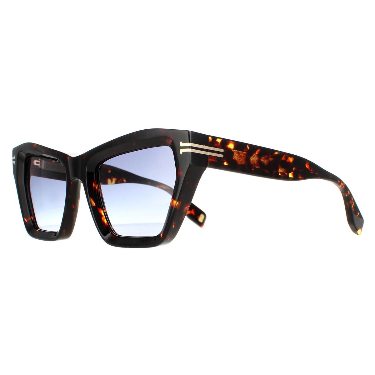 Markante Cat-Eye-Sonnenbrille mit breitem Rahmen